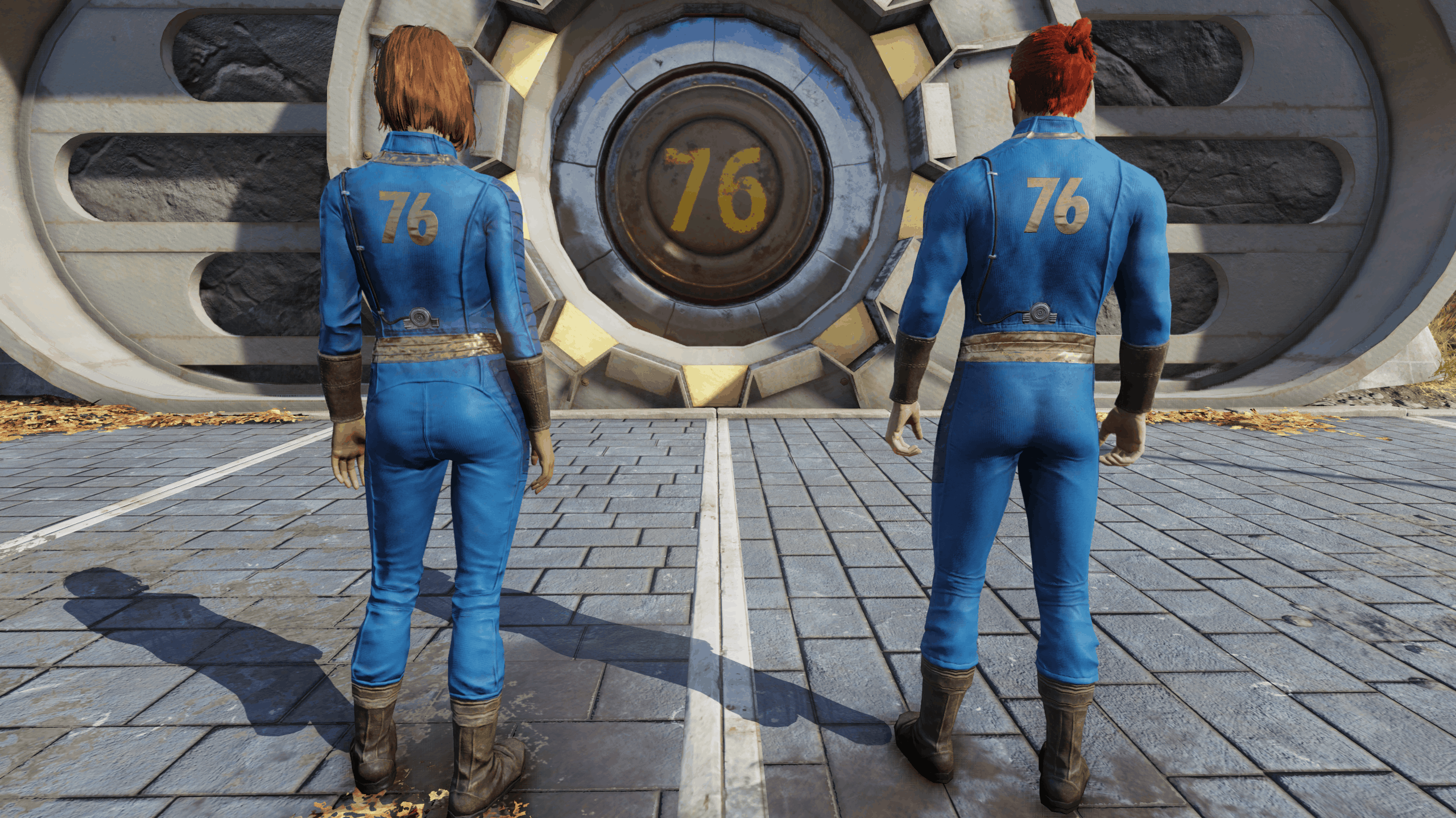 Fallout 4 vault suit with armor фото 6