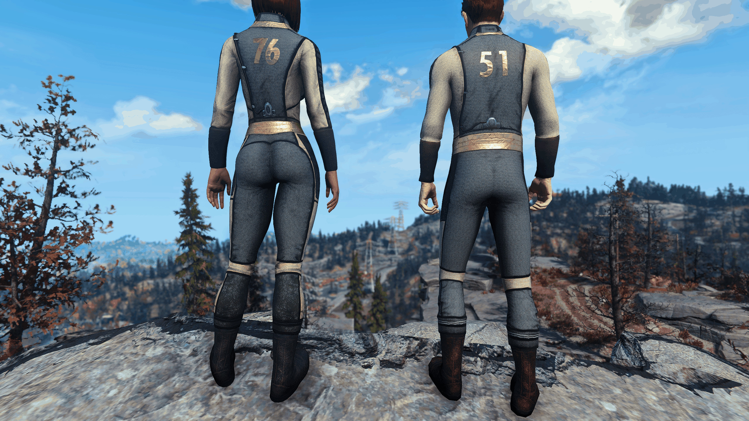 Fallout 4 vault suit with armor фото 64