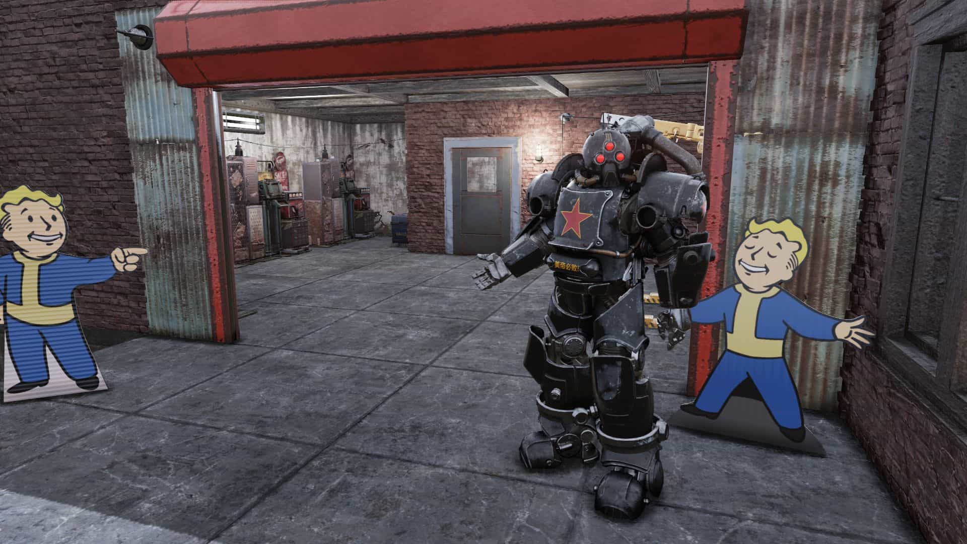 Fallout 4 power armor red фото 105