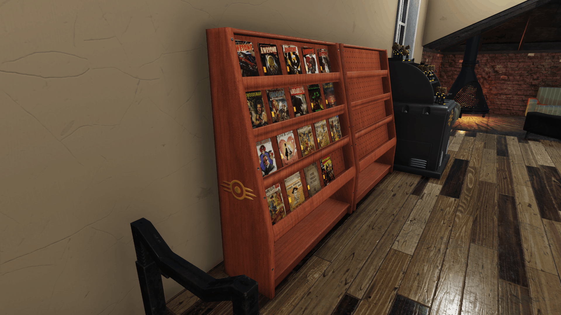 Magazine Rack Wood Fallout 76 Mod Download