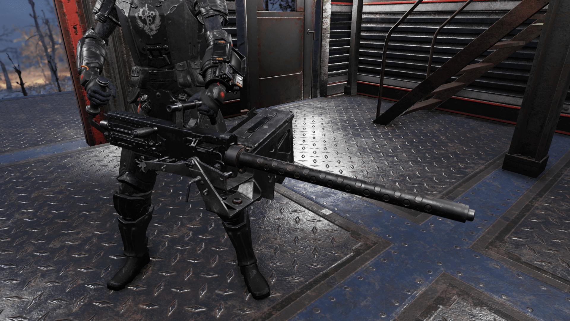 Black 50 Cal Machine Gun Retexture Fallout 76 Mod Download