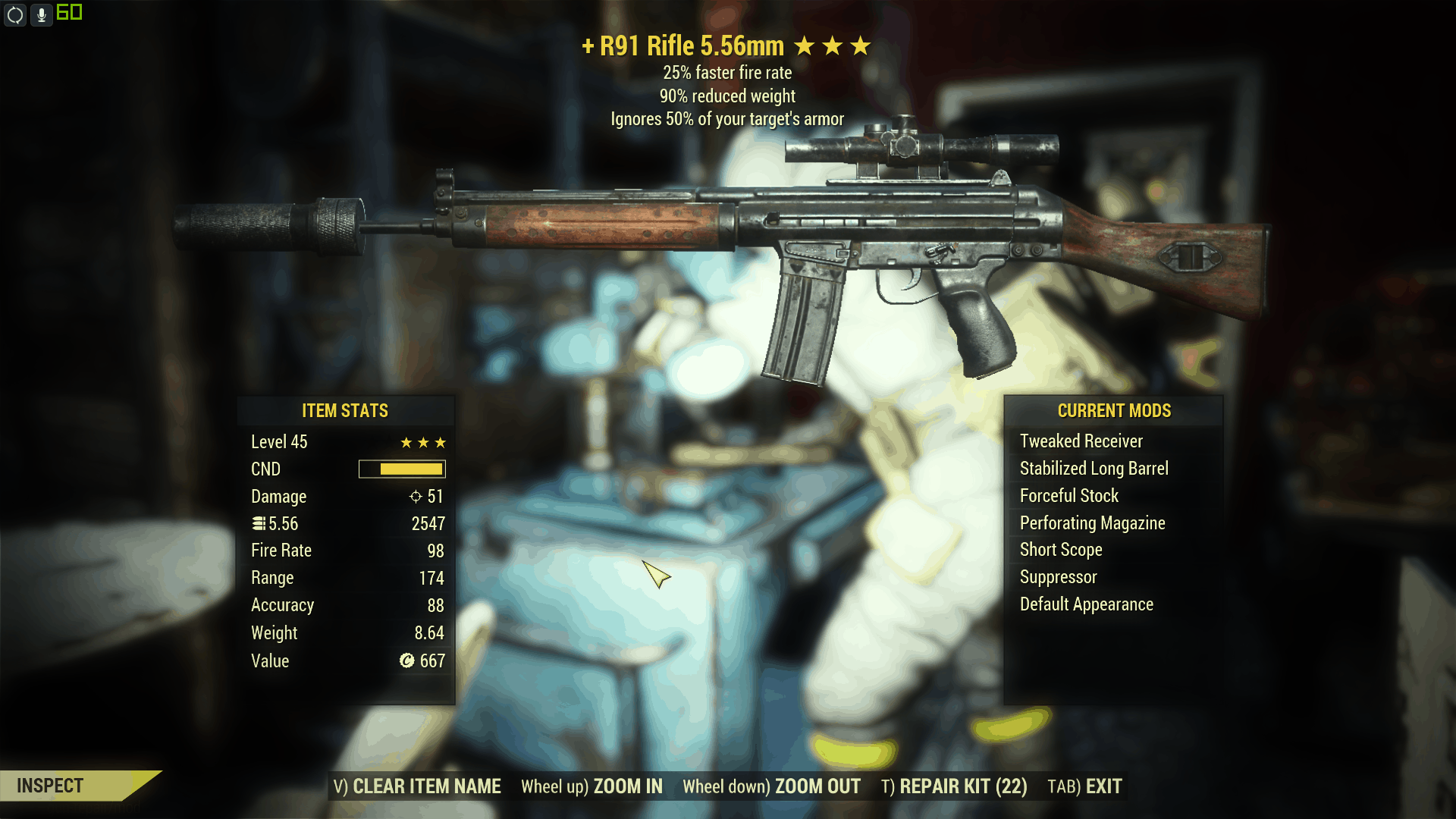 Fallout 4 r91 assault rifle от c1ph3rr фото 83
